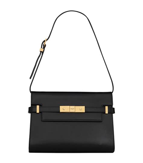 ysl black shoulder bag|saint laurent manhattan shoulder bag.